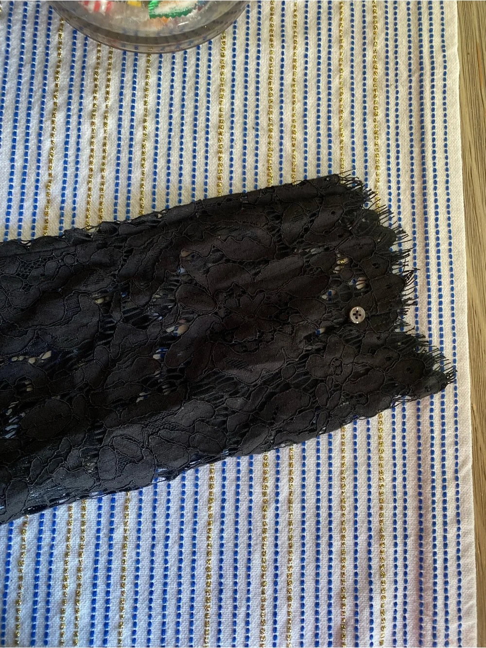 J. Crew Black Lace Long-Sleeve Shift Dress Sz 16